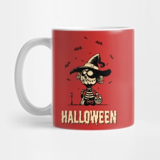 Halloween pumpkin girl Mug